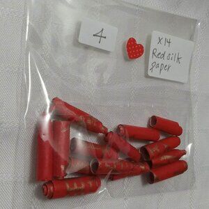 One-of-a-kind handmade/hand rolled paper beads/jewelry making/craft supplies/DIY